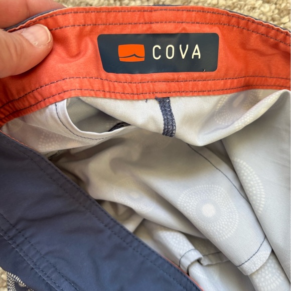 COVA Blue and Orange Board Shorts Mens Size Large - Picture 2 of 6